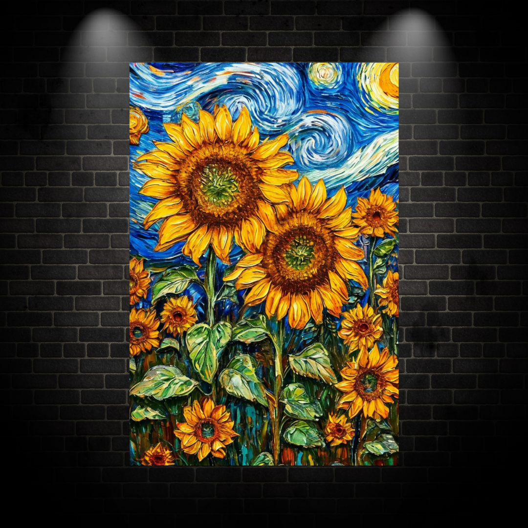Van Gogh Flower Poster