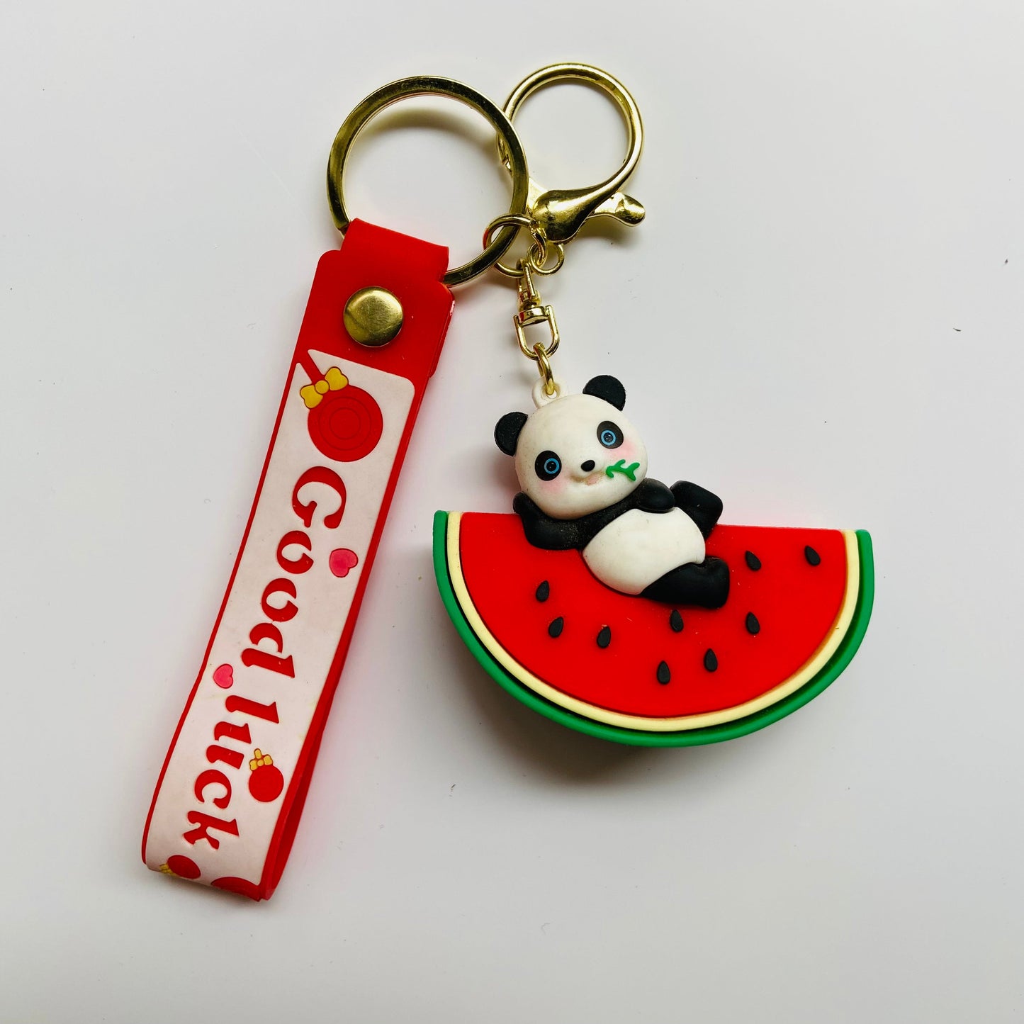 Panda Watermelon Keychain