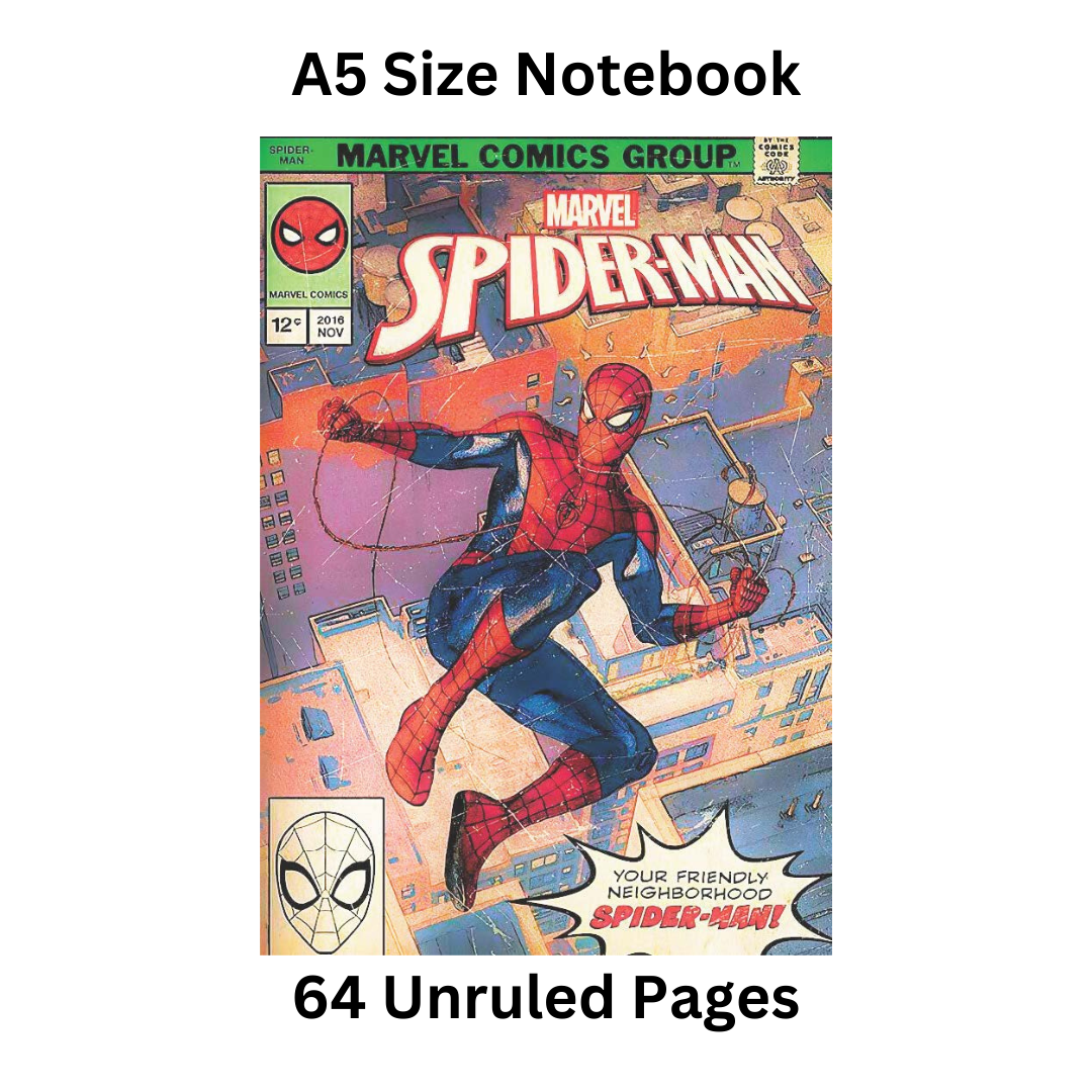 Spiderman Comic Doodle Notebook