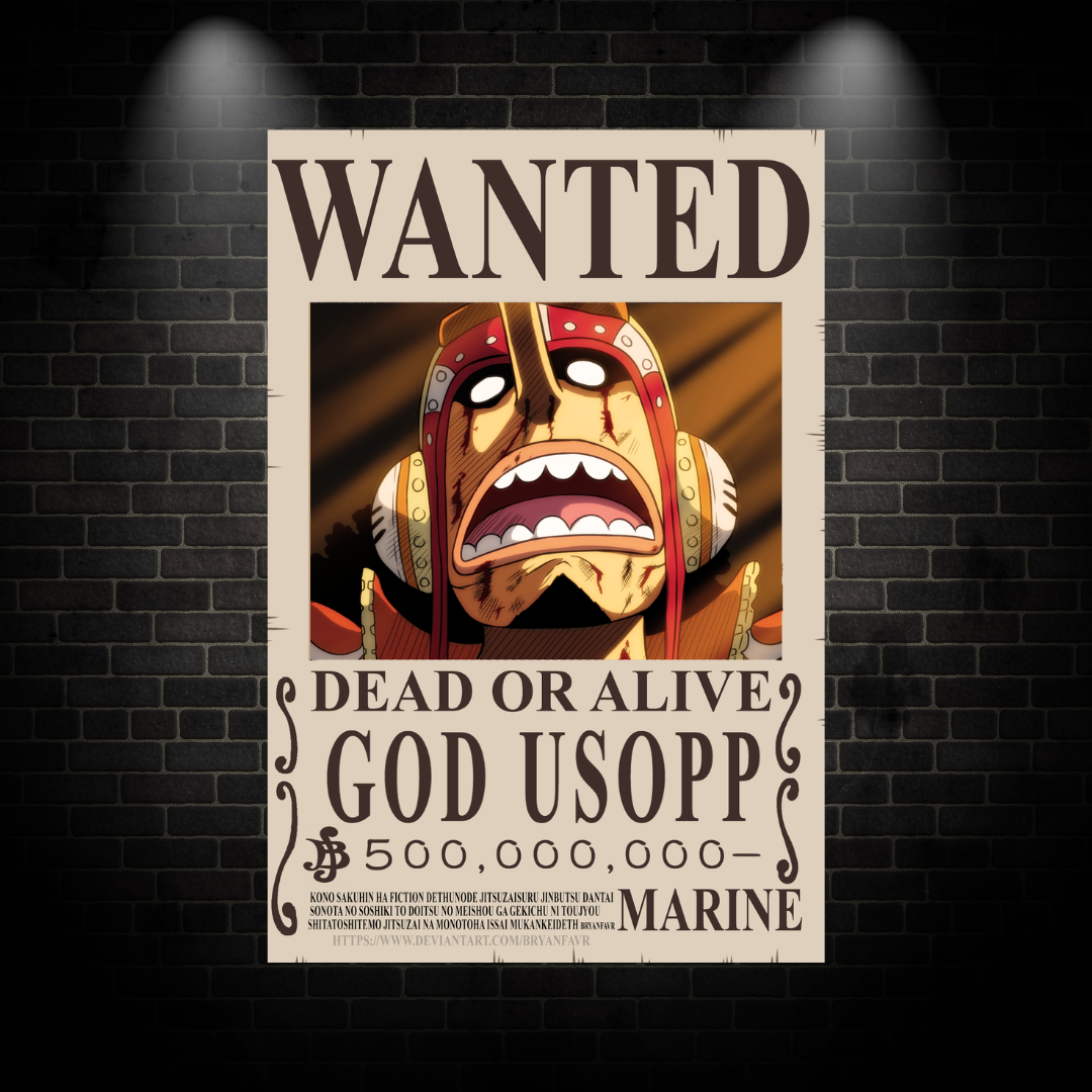 Usopp Wanted Poster
