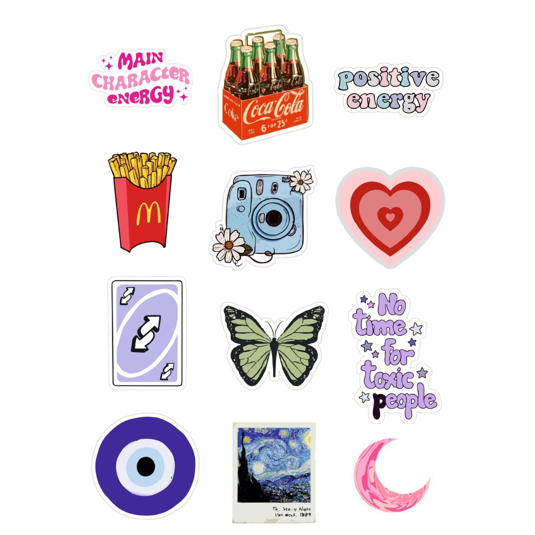 Aesthetic Sticker Sheet