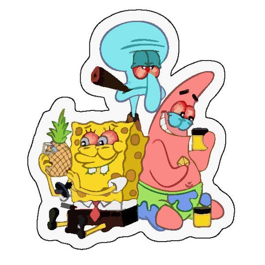 High Spongebob Sticker