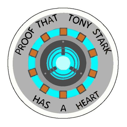 Tony Stark Has A Heart Sticker