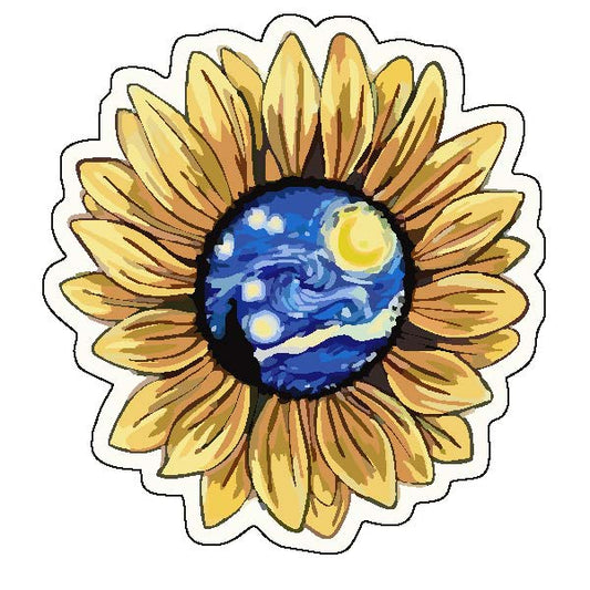 Van Gogh Flower Sticker