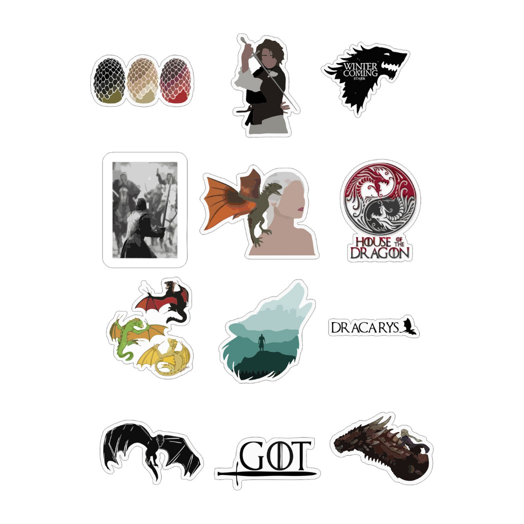 Game Of Thrones Sticker Sheet