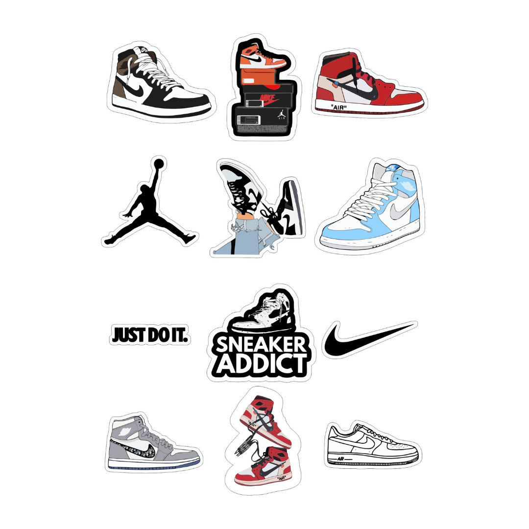Sneakers Sticker Sheet
