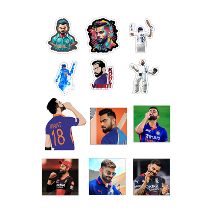 Virat Kohli Sticker Sheet
