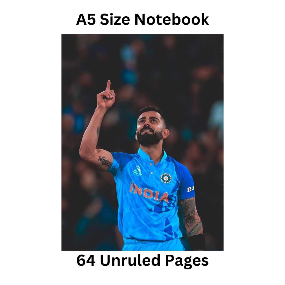 Virat Kohli Doodle Notebook