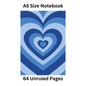 Blue Hearts Doodle Notebook