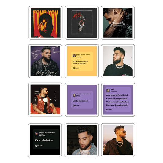Karan Aujla Sticker Sheet