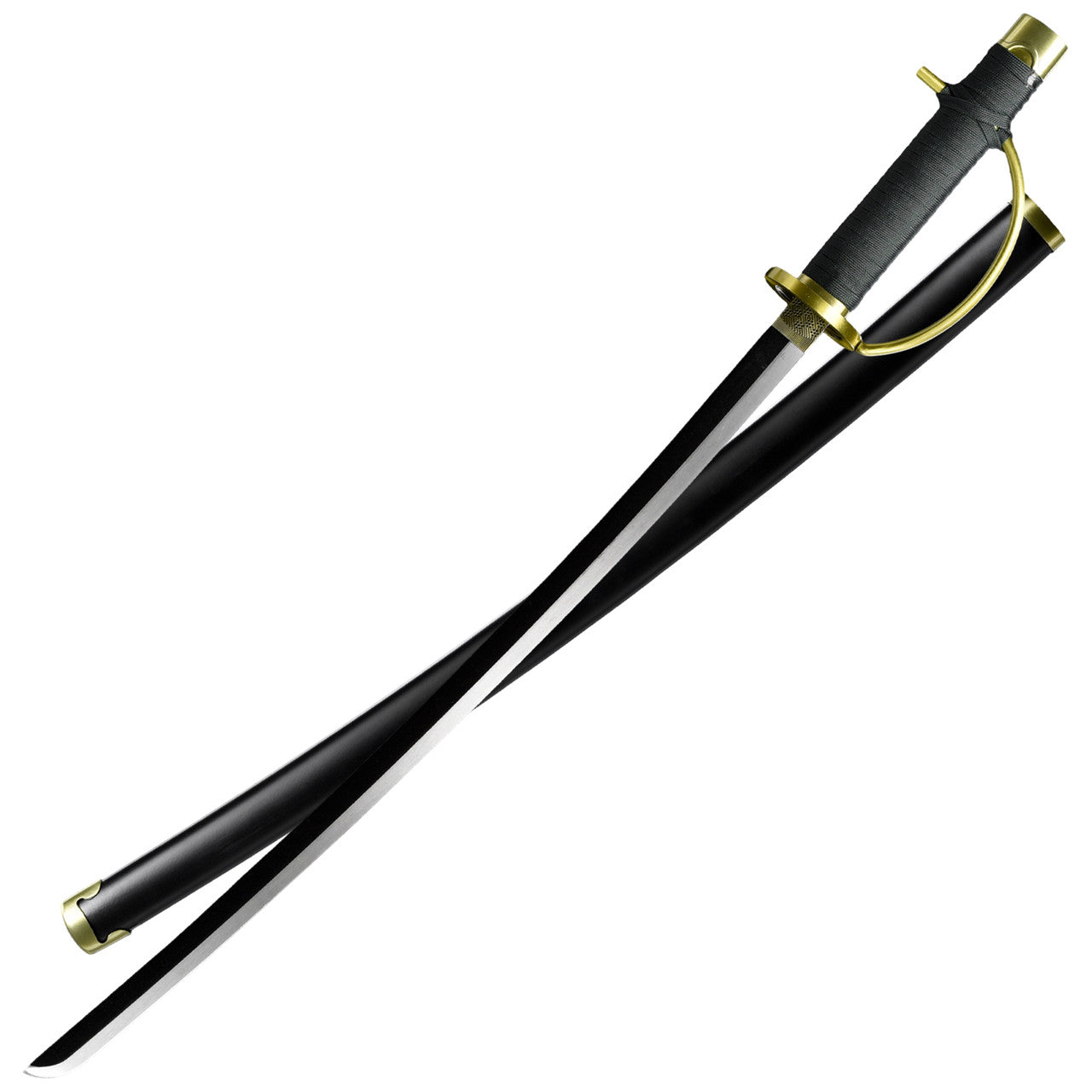 Shanks Life Size Wooden Katana - Black