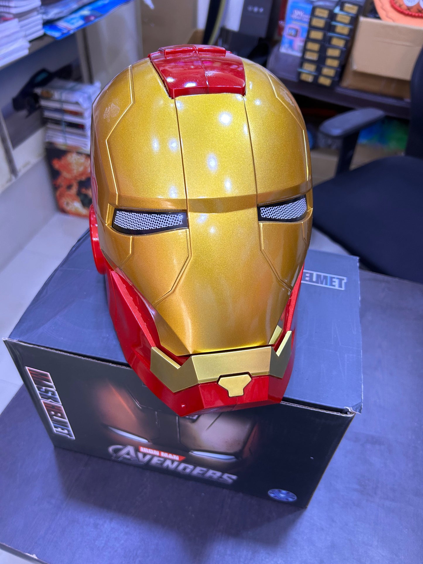 Iron Man Helmet with Touch Sensor to Open Mask and Light