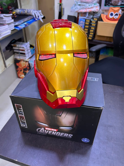 Iron Man Helmet with Touch Sensor to Open Mask and Light