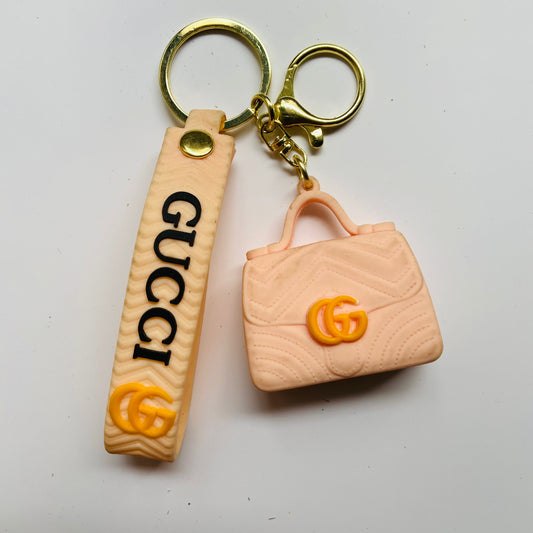 Peach Bag Keychain