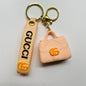 Peach Bag Keychain
