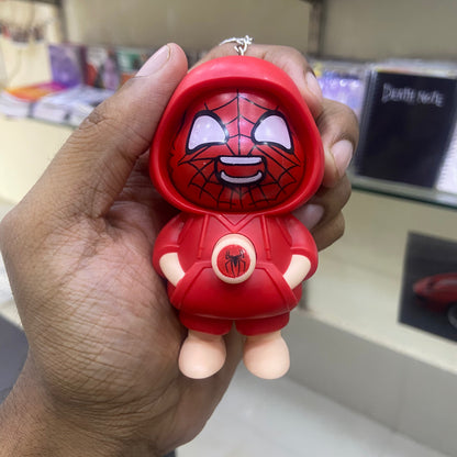 Spiderman Face Changing Keychain