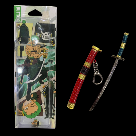 Zoro Sandai Kitetsu Katana Keychain (14 cm)