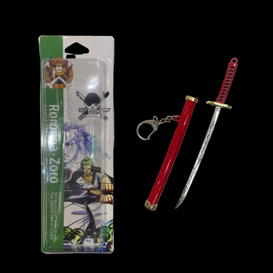 zoro Red katana keychain