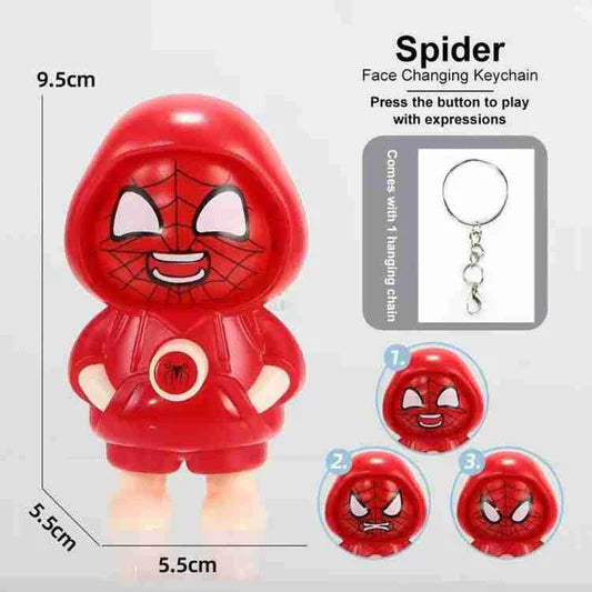 Spiderman Face Changing Keychain